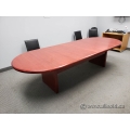 Mahogany Racetrack 10 Foot Boardroom Table
